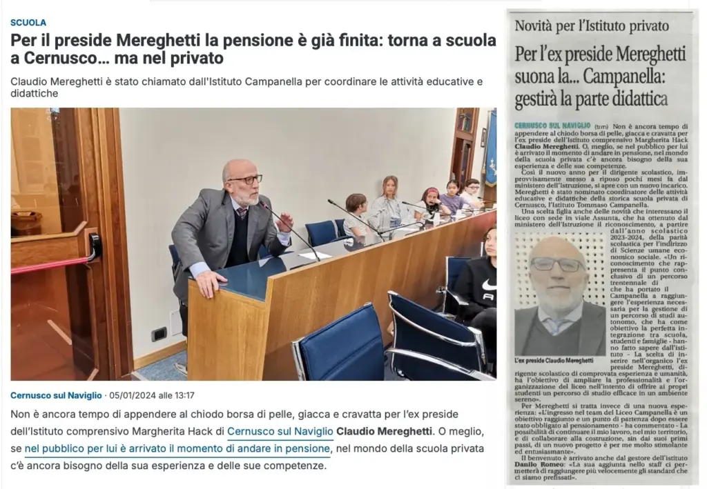 claudio mereghetti preside istituto campanella